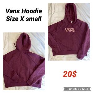 Vans maroon hoodie